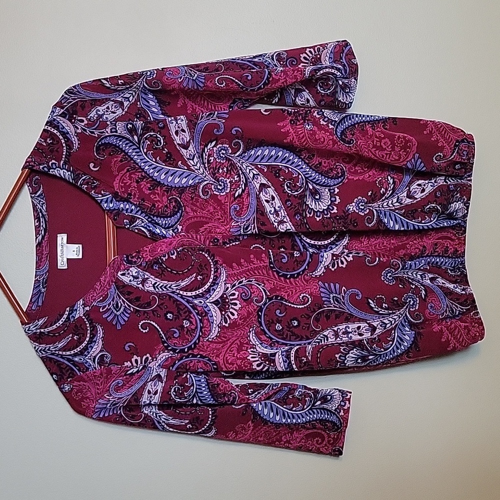 Women's Croft & Barrow Women's Size Small burgundy blouse